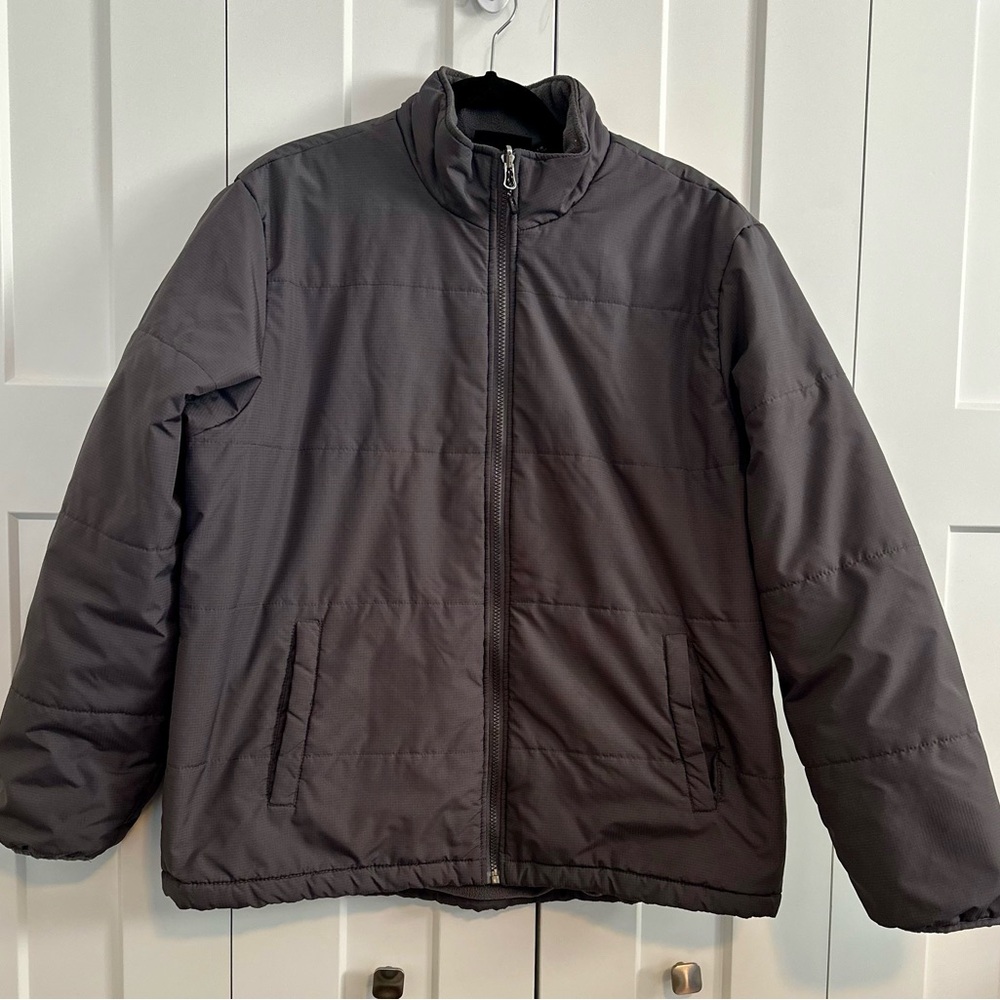 Men's Dark Gray Swiss Tech Puffer Jacket L 42/44‎